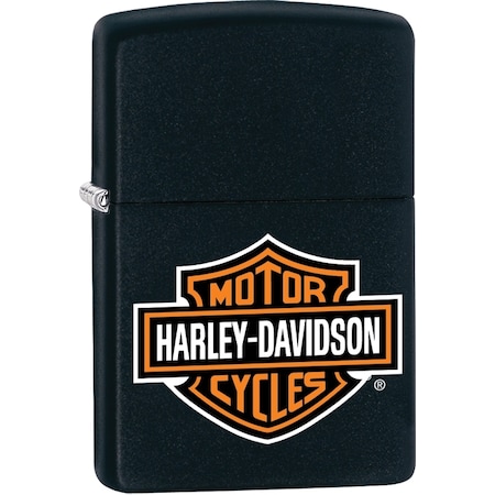 Zippo 2024 Zippo Black Matte Lighter, Harley Davidson Hd Logo ZIP-218HD.H252